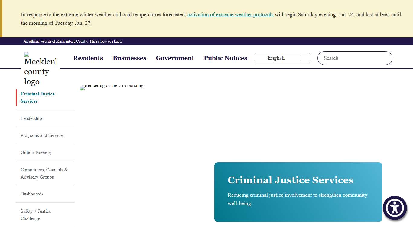Criminal Justice Services Criminal Justice Services